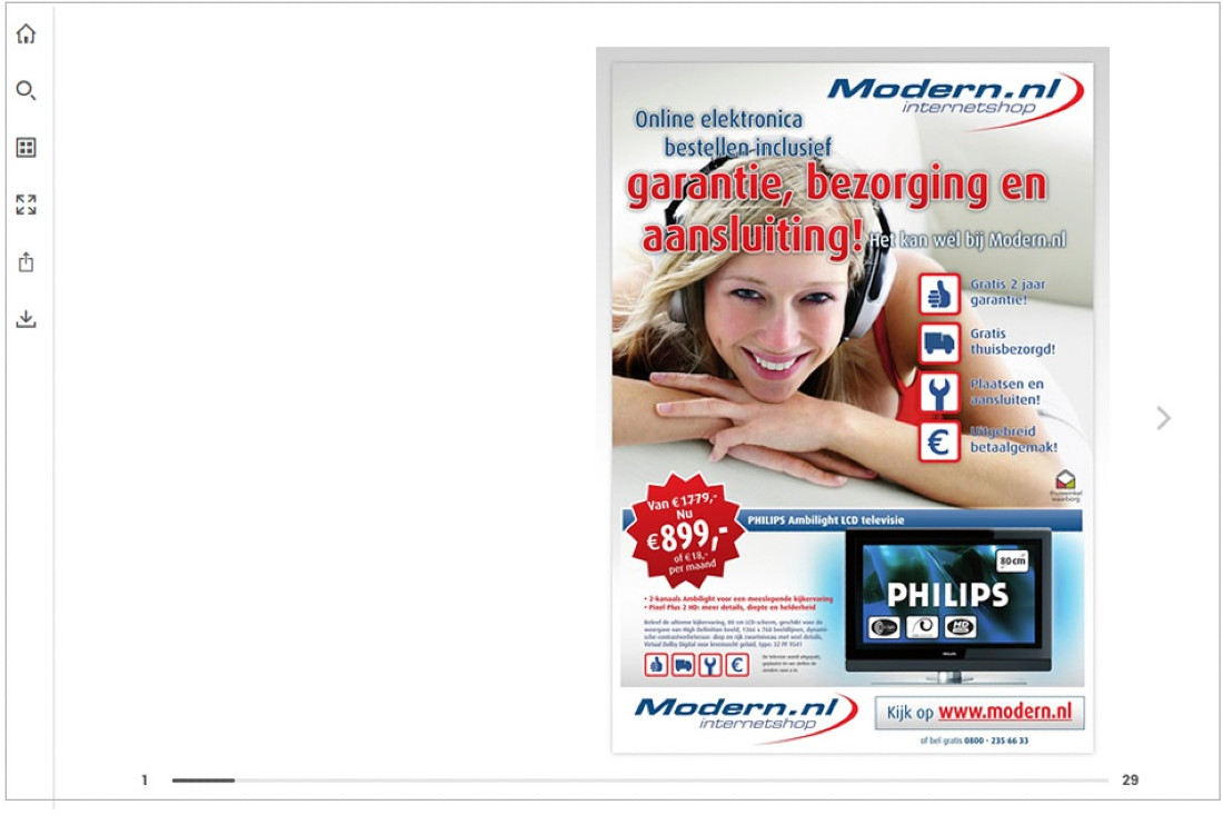 Voorbeeld 2 van Wit-Merk Template Voorbeeld 2 van Wit-Merk Template voor online folder in TurnPages