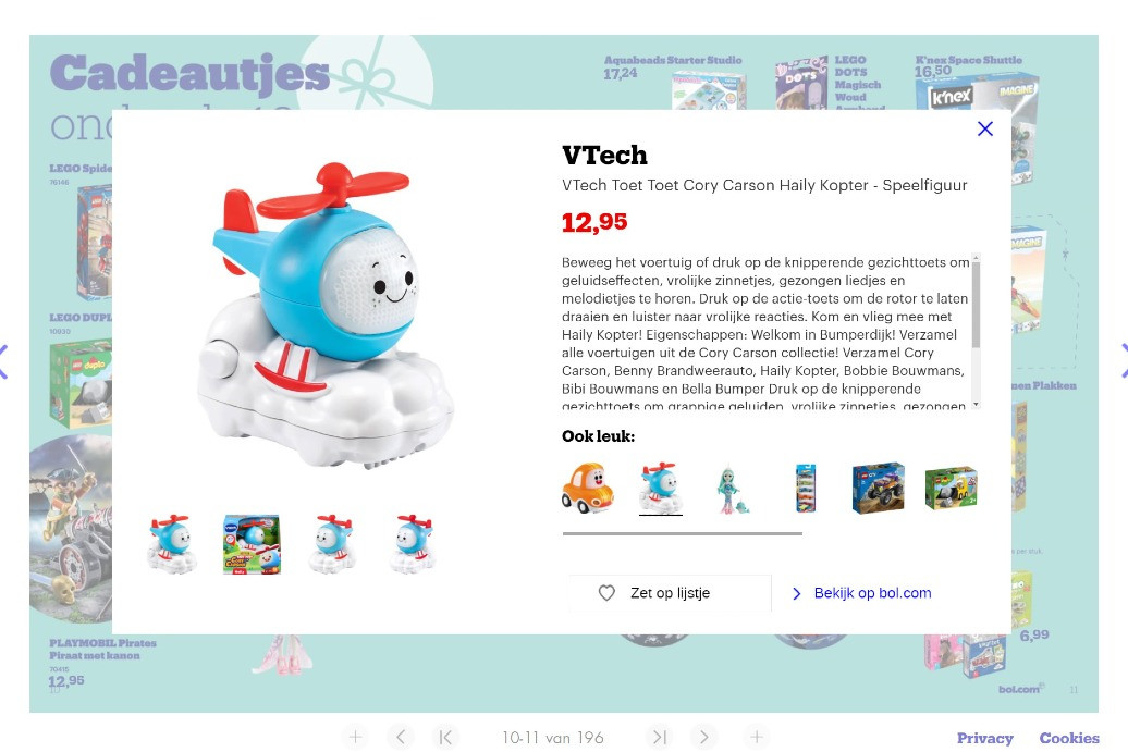 Voorbeeld van een Product Ovelay Voorbeeld van een Product Ovelay