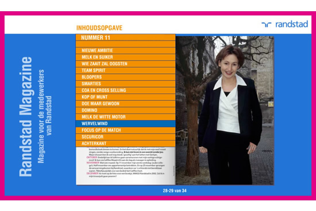 Voorbeeld 4 van Design Template Voorbeeld 4 van Design Template voor online magazine in TurnPages